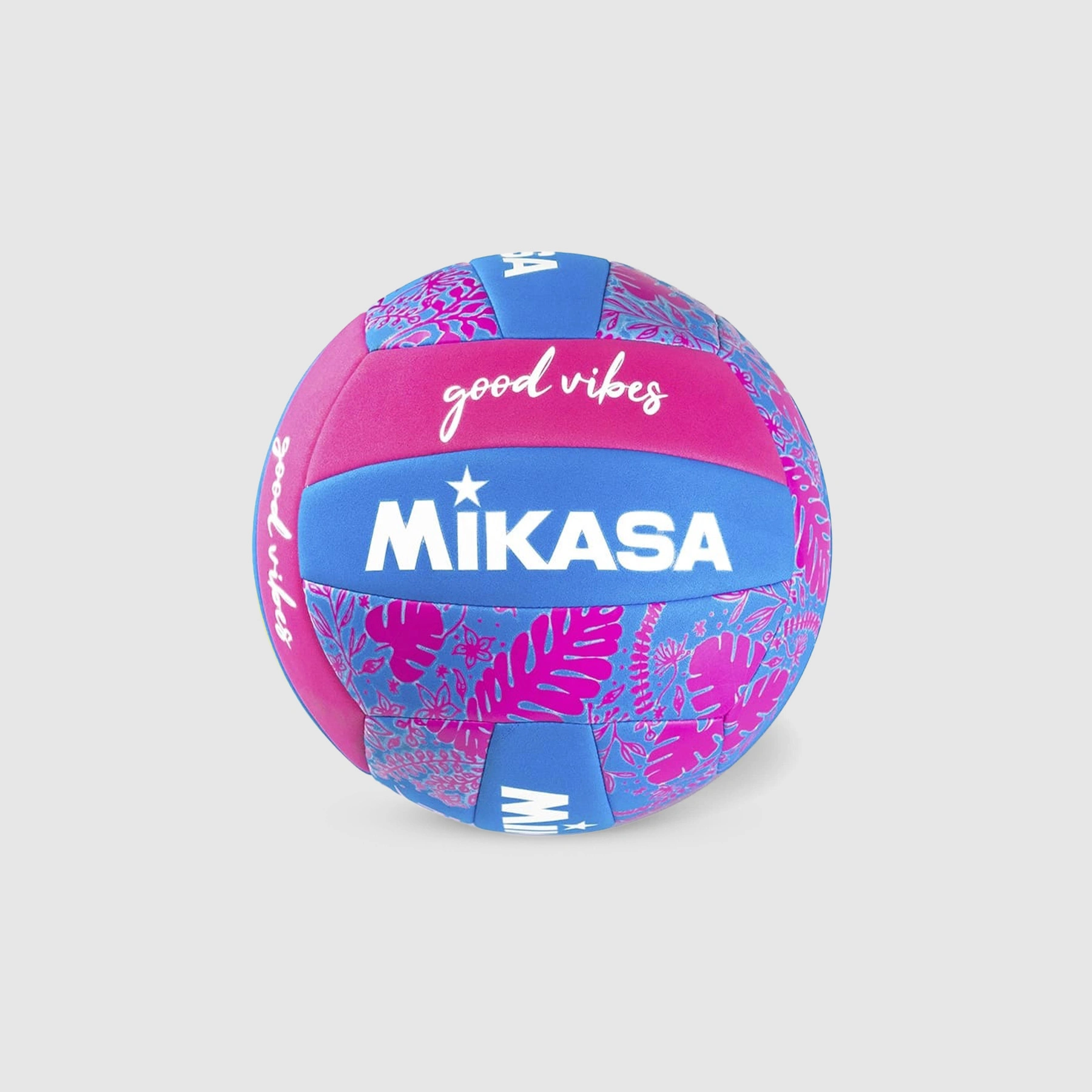 Miniatura 1.0 de Bola de V&ocirc;lei de Praia Good Vibes BV354TV Azul/Rosa Mikasa