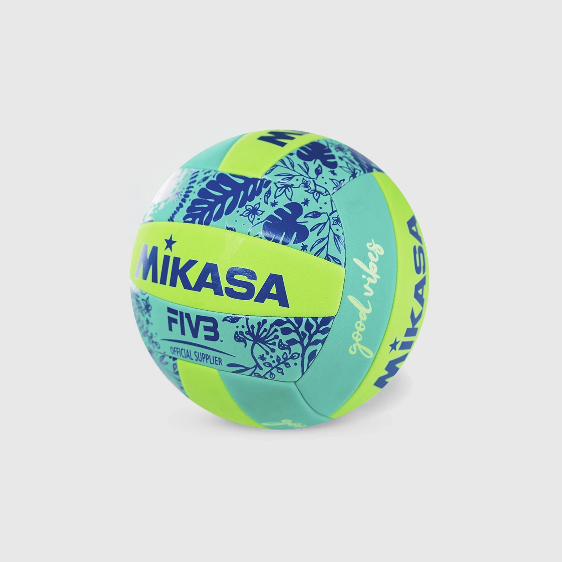 Miniatura 3.0 de Bola de V&ocirc;lei de Praia Good Vibes BV354TV Verde Mikasa